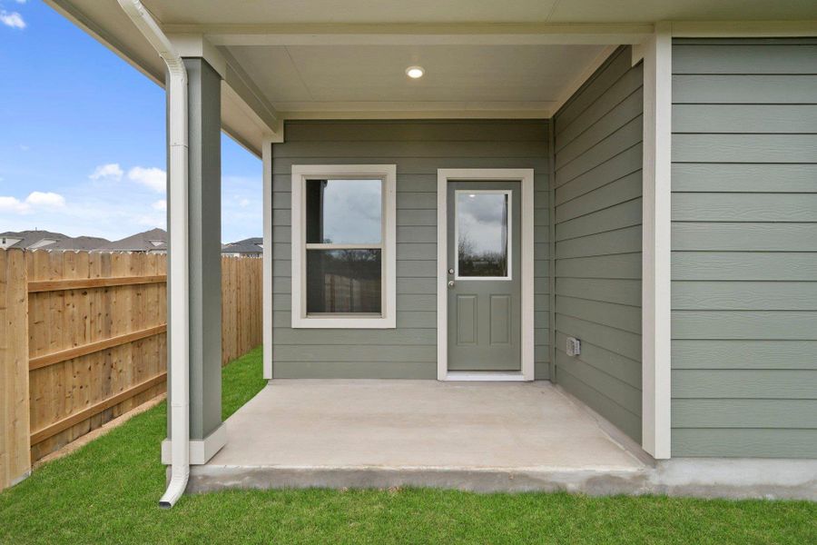 Rear Covered Patio