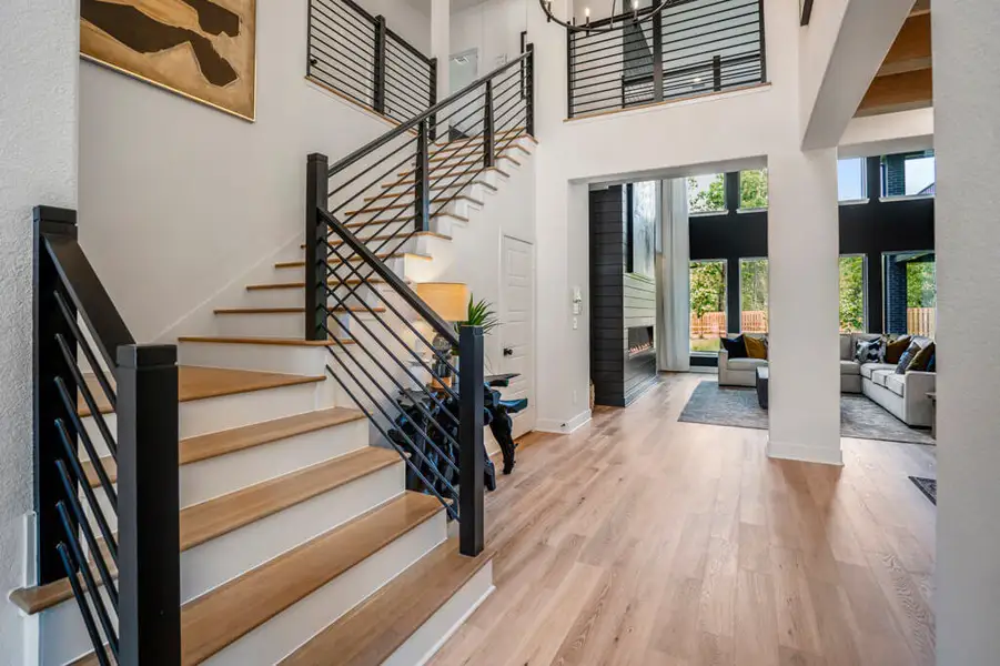 Representative furnished interior of a home built from the Sabine 3972 by J. Patrick Homes in Colton, Montgomery (Image 14).