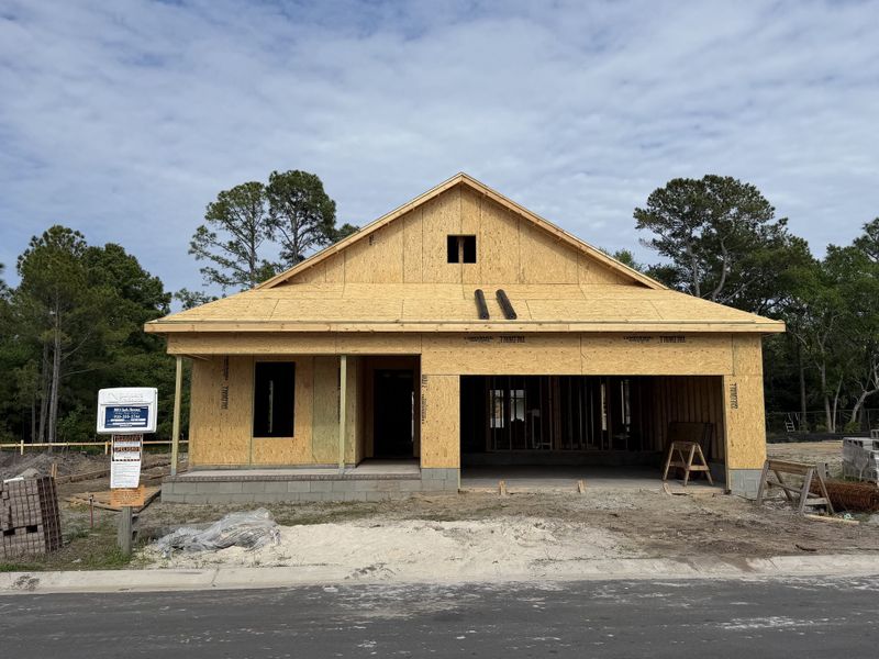 In-progress construction of a new home in Osprey Landing, Southport, NC (Image 6).