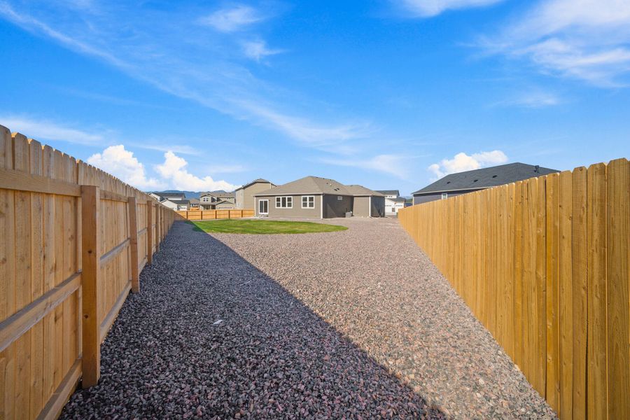 Exterior details and patio area of a home in The Glen, Colorado Springs (Image 20).