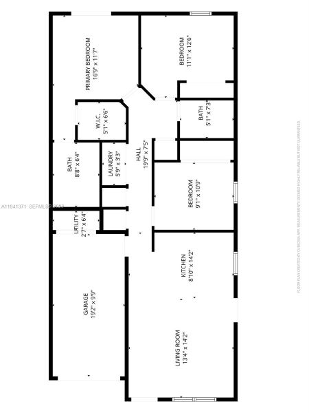 2D floor plan layout of this home in , Lehigh Acres, FL (Image 4).