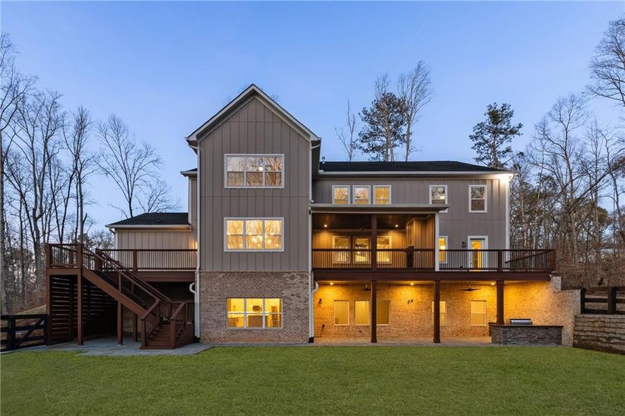 Front exterior of a new home in , Alpharetta, GA, highlighting curb appeal (Image 29).