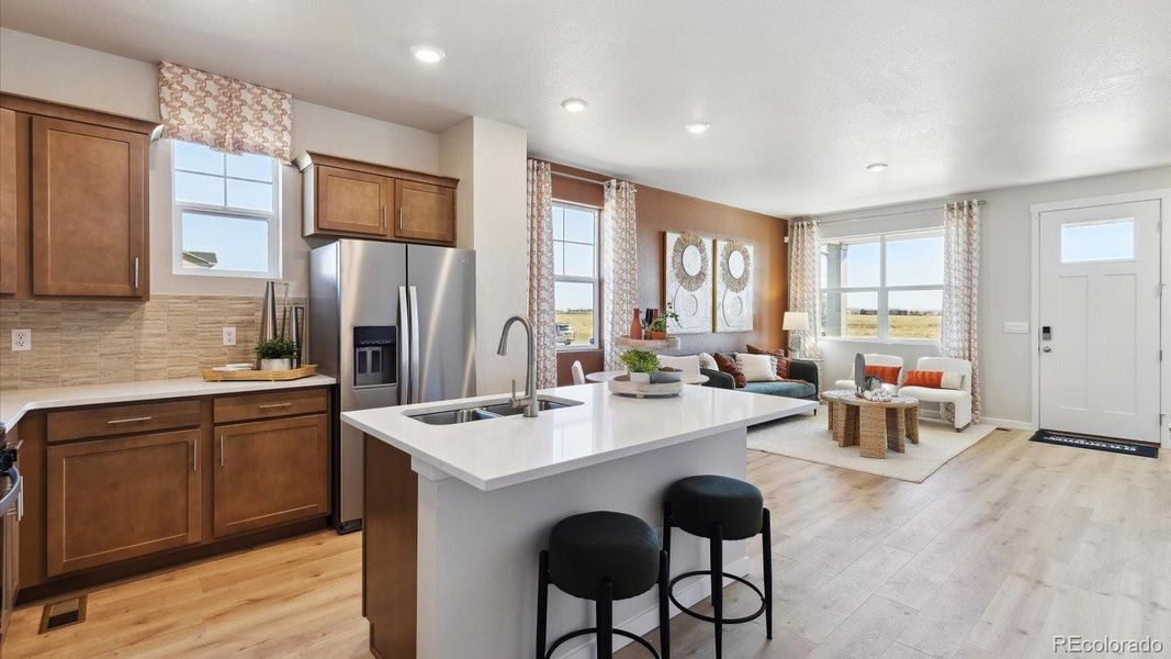 Furnished interior view inside a new home in Horizon Uptown, Aurora (Image 13).