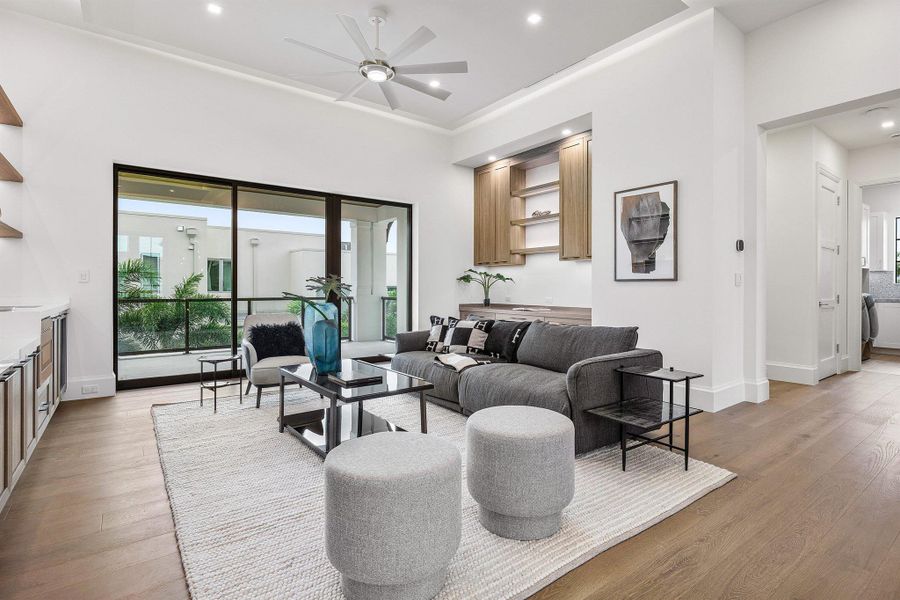 Furnished interior view inside a new home in , Boca Raton (Image 64).
