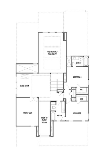 2D floor plan layout of this home in Blackhawk, Pflugerville, TX (Image 5). 2D floor plan layout of this home in Blackhawk, Pflugerville, TX (Image 5).