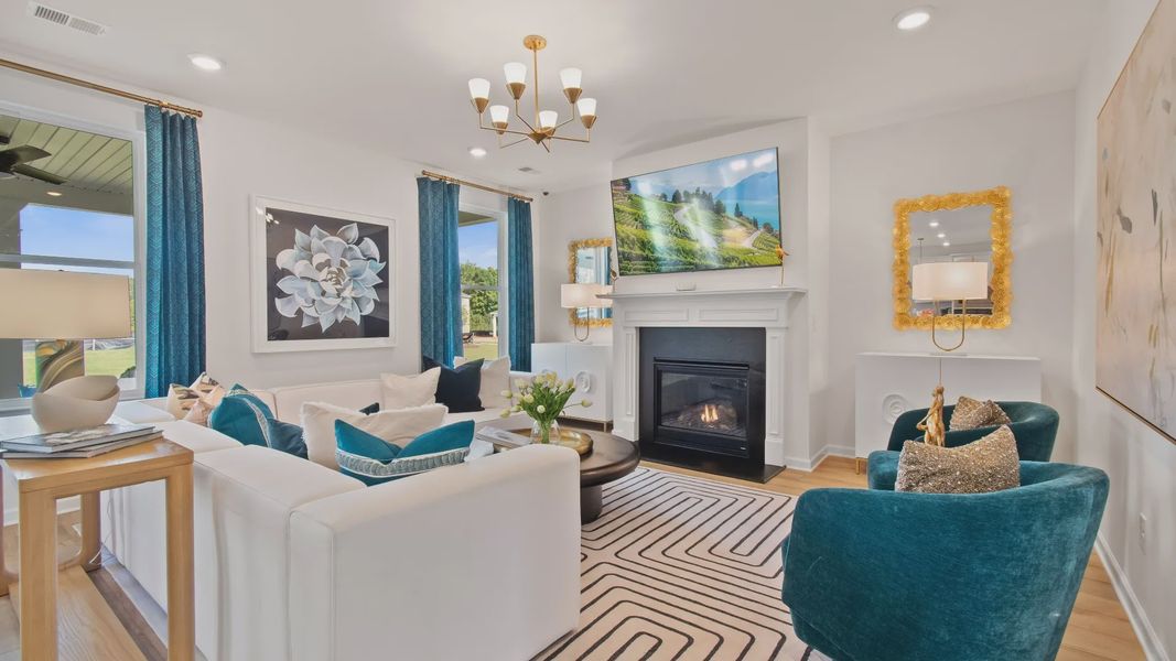 Furnished interior view inside a new home in Hamilton Lakes, Lawrenceville (Image 11). Furnished interior view inside a new home in Hamilton Lakes, Lawrenceville (Image 11).