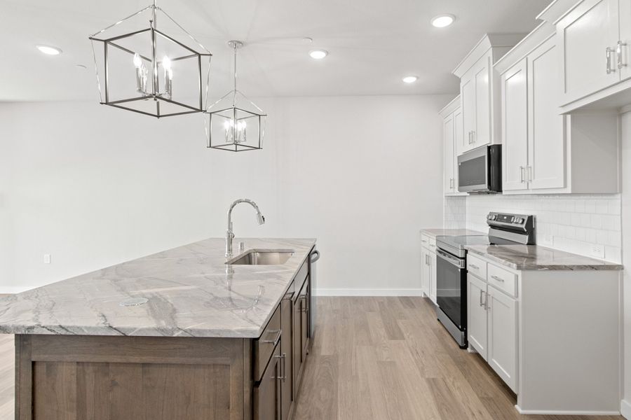 Furnished interior view inside a new home in Wildridge, Oak Point (Image 10).