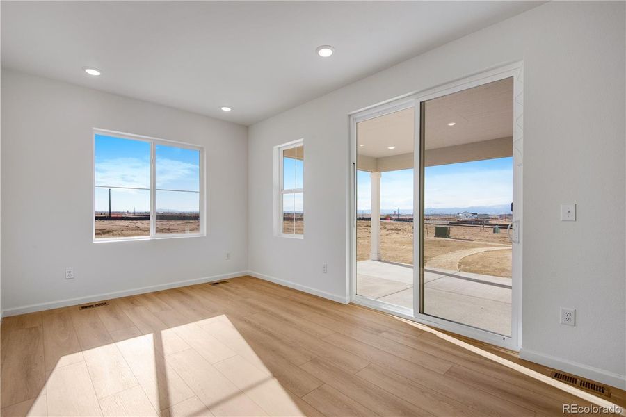 Spacious, unfurnished interior of a new home in Prelude at The Aurora Highlands, Aurora (Image 14). Spacious, unfurnished interior of a new home in Prelude at The Aurora Highlands, Aurora (Image 14).