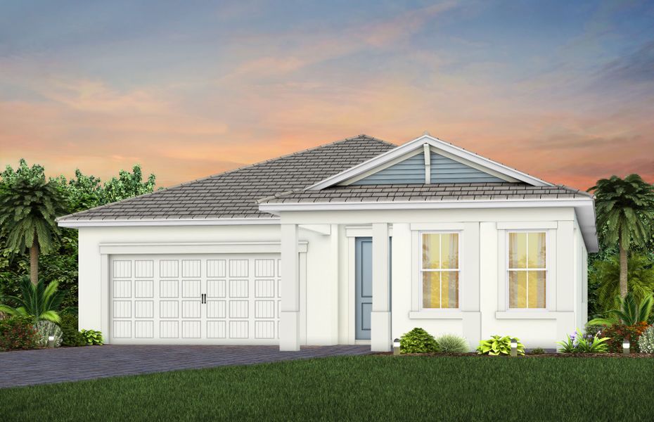 Representative exterior photo of a completed home built from the Coral by Pulte Homes in SeaFlower, Bradenton, FL (Image 31).