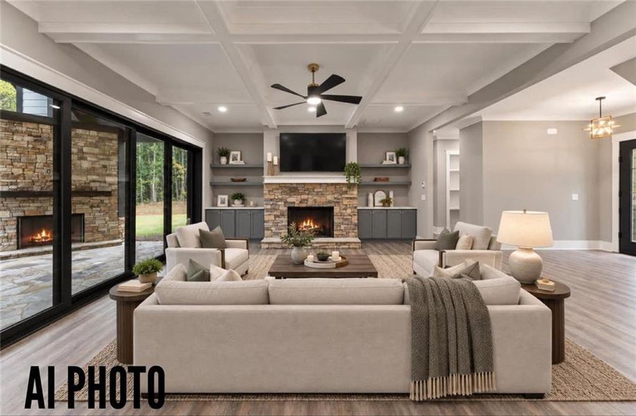 Furnished interior view inside a new home in , Ball Ground (Image 13).