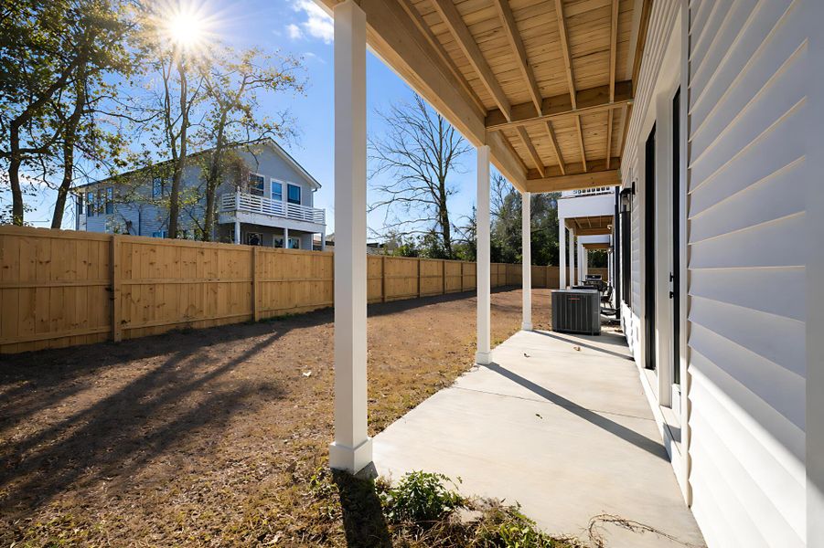 Exterior details and patio area of a home in , North Charleston (Image 25). Exterior details and patio area of a home in , North Charleston (Image 25).
