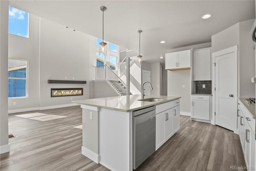 Furnished interior view inside a new home in , Colorado Springs (Image 5).
