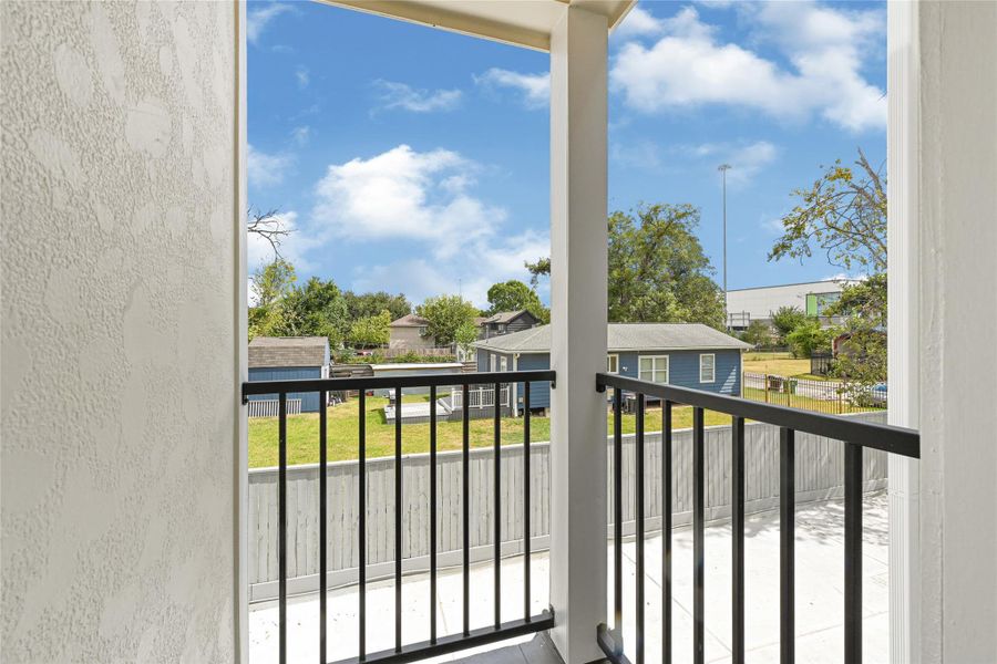 Exterior details and patio area of a home in , Houston (Image 14).