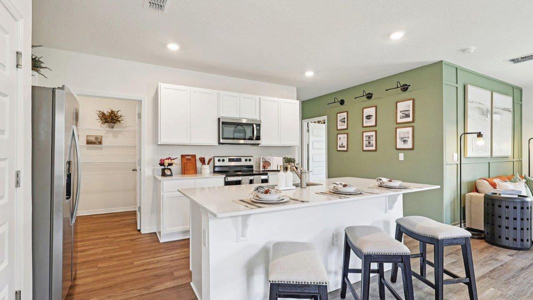 Furnished interior view inside a new home in Crosswinds, Haines City (Image 12).