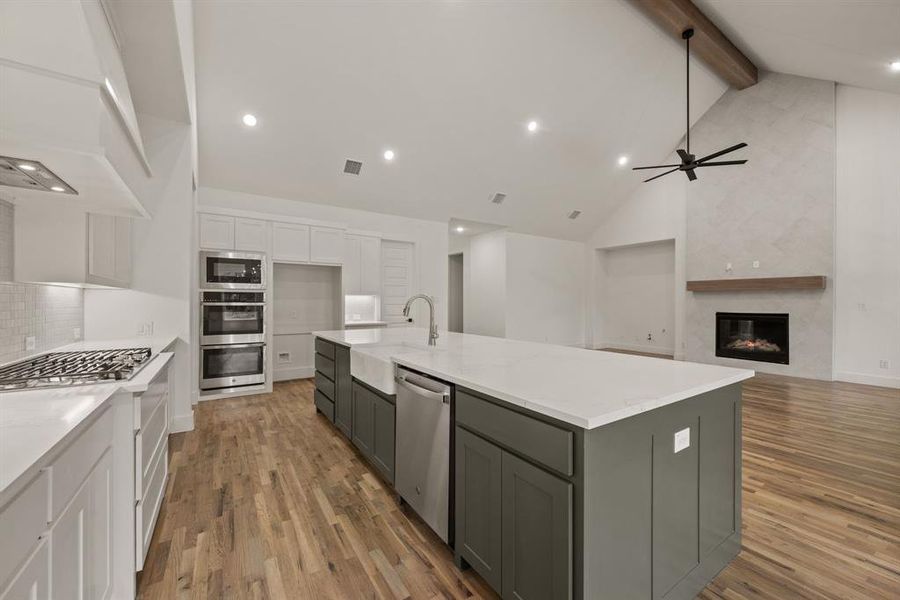 Furnished interior view inside a new home in Rolling Creek Ranch, Aledo (Image 12).