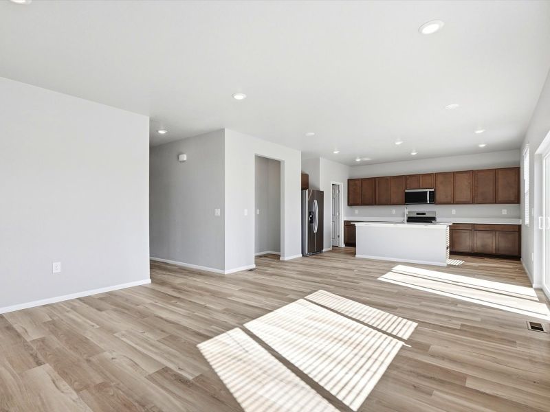 Spacious, unfurnished interior of a new home in Lorson Ranch : The Springs Collection, Colorado Springs (Image 11). Spacious, unfurnished interior of a new home in Lorson Ranch : The Springs Collection, Colorado Springs (Image 11).