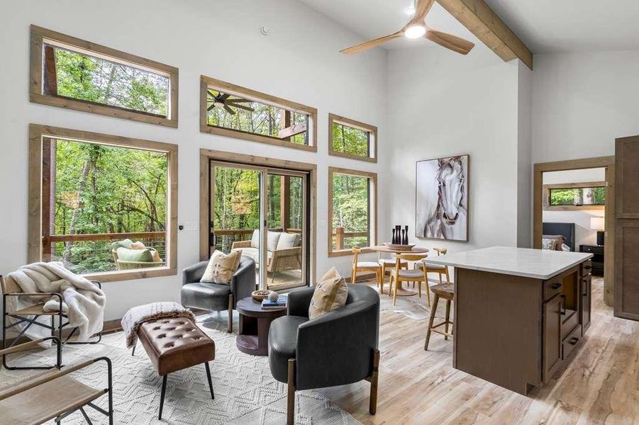 Furnished interior view inside a new home in , Morganton (Image 6).