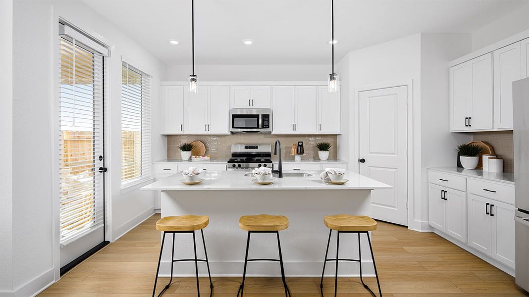 Representative furnished interior of a home built from the Wyatt by Risewell Homes in The Canopies, Splendora (Image 4).