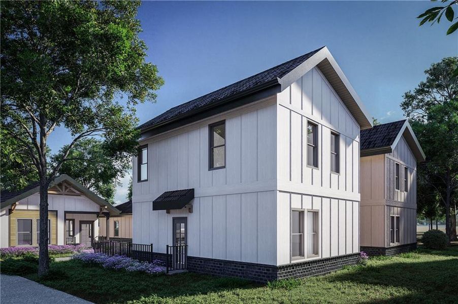 Front exterior of a new home in , Norcross, GA, highlighting curb appeal (Image 4).