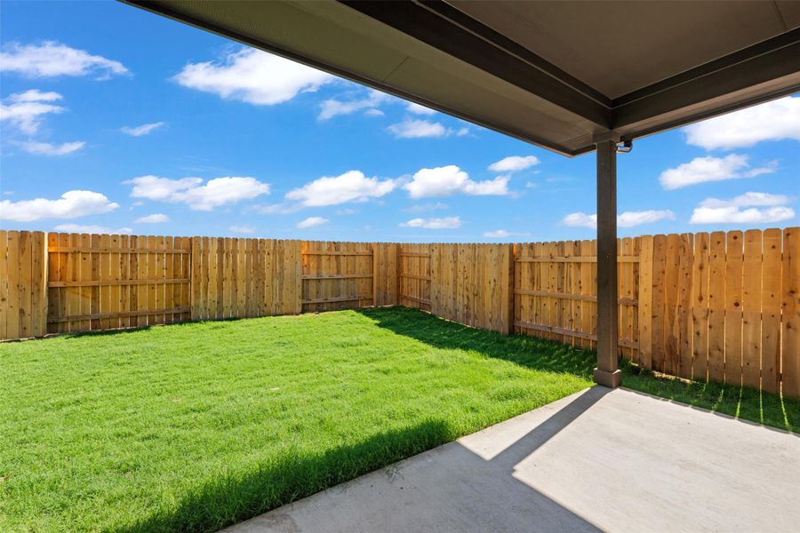Exterior details and patio area of a home in The Trails at Carmel, Pflugerville (Image 3).