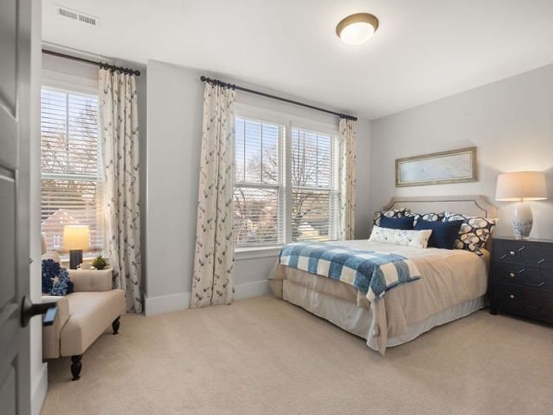 Representative furnished interior of a home built from the Charlotte II by True Homes in Colvin Park, Rock Hill (Image 24).