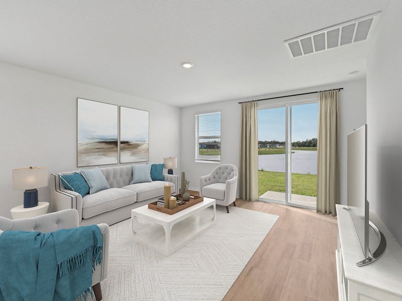 Furnished interior view inside a new home in Meritage Homes at Terra Lago - Premier Series, Indiantown (Image 9).