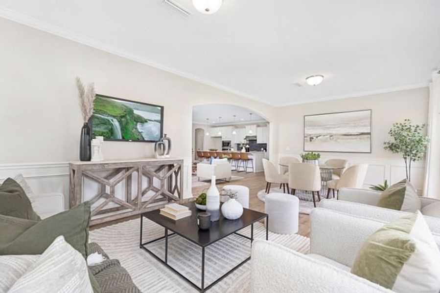 Representative furnished interior of a home built from the Broadway by True Homes in Fairview Forest, Lake Park (Image 12).