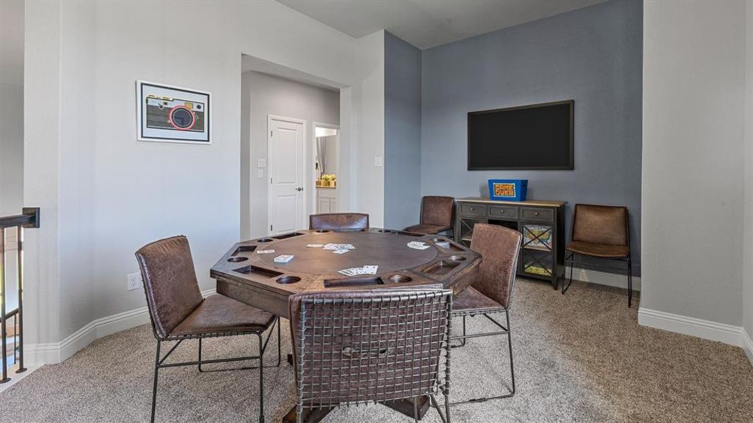Furnished interior view inside a new home in Eden Ranch, Arlington (Image 27). Furnished interior view inside a new home in Eden Ranch, Arlington (Image 27).