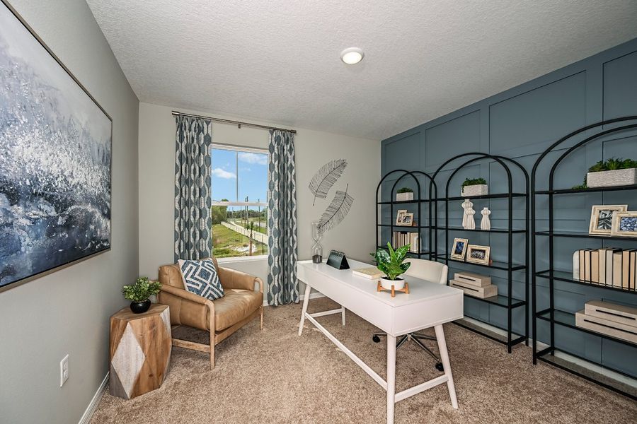 Furnished interior view inside a new home in Scenic Terrace, Haines City (Image 24).