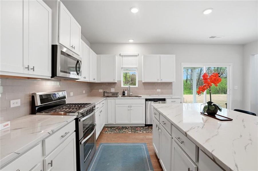 Furnished interior view inside a new home in Ellorie Estates, Dawsonville (Image 13).