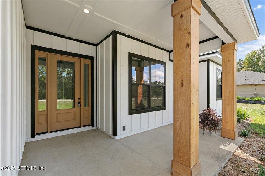 Front exterior of a new home in , Keystone Heights, FL, highlighting curb appeal (Image 16).