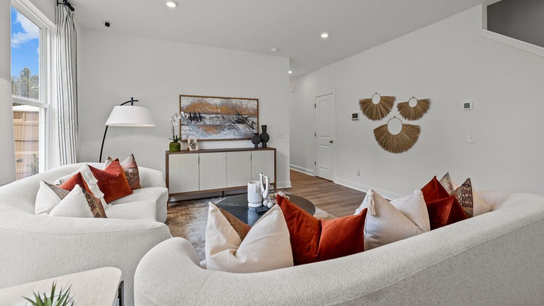 The Litchfield Plan by DBR Homes at Bell Glen in Charlotte, NC- Living Area