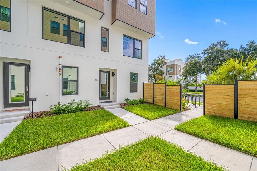 Exterior details and patio area of a home in Alante, St. Petersburg (Image 24). Exterior details and patio area of a home in Alante, St. Petersburg (Image 24).