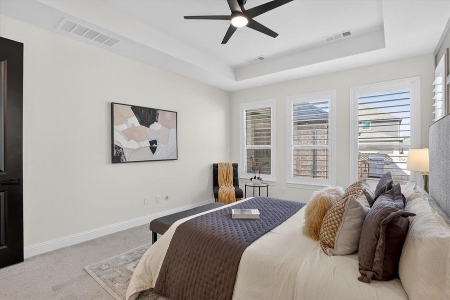 Primary bedroom located downstairs