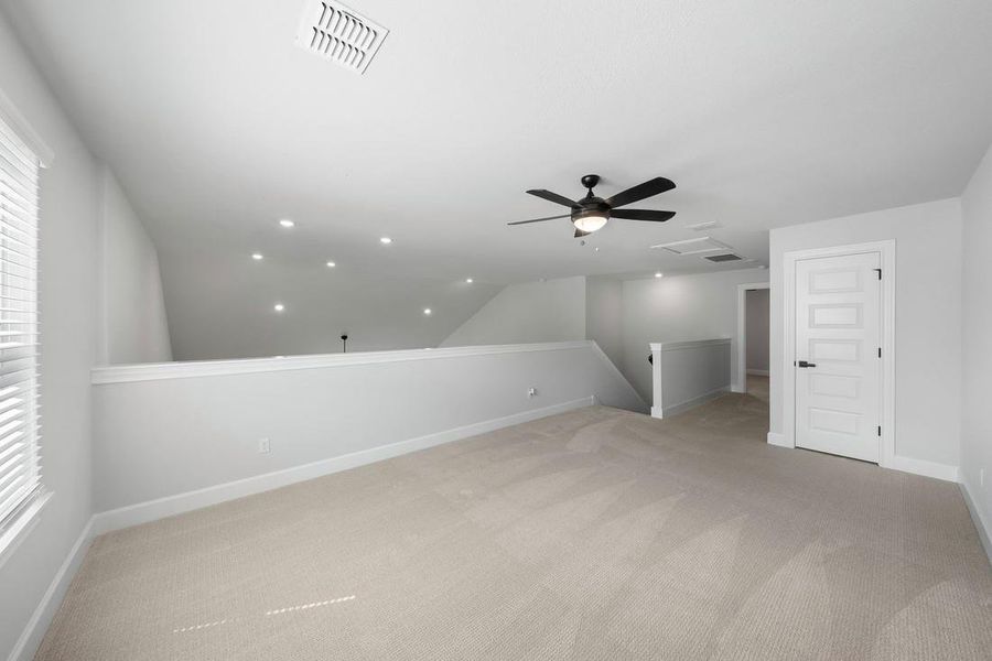 Upstairs lounge area.