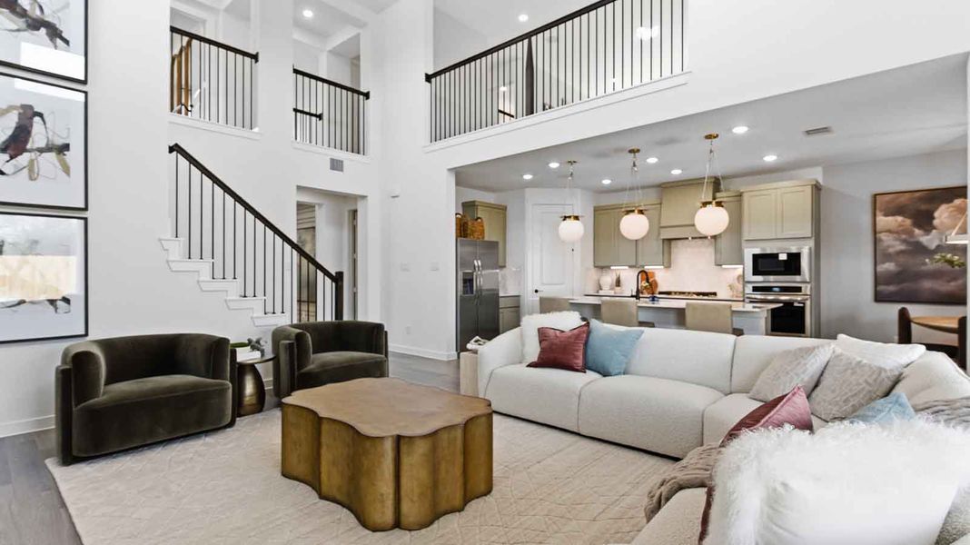 Furnished interior view inside a new home in Alexander, Pearland (Image 10).
