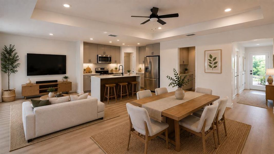 Furnished interior view inside a new home in , Oviedo (Image 5). Furnished interior view inside a new home in , Oviedo (Image 5).