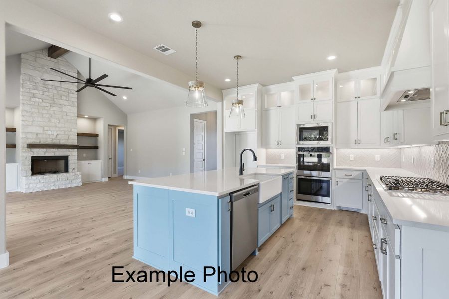 Furnished interior view inside a new home in Aledo Heights - Aledo ISD, Annetta South (Image 4).