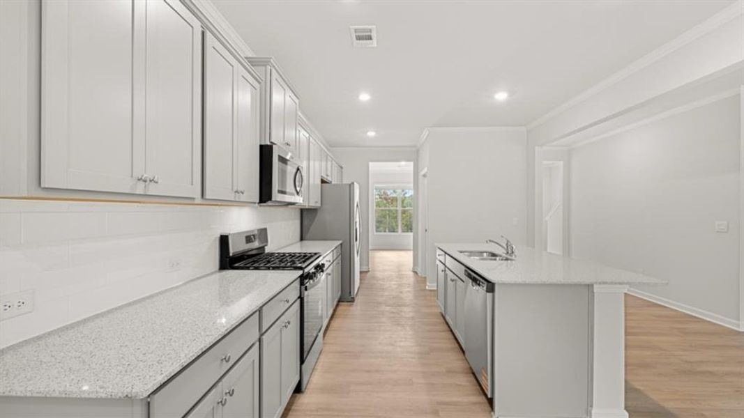 Furnished interior view inside a new home in Lost Creek, Dallas (Image 9).