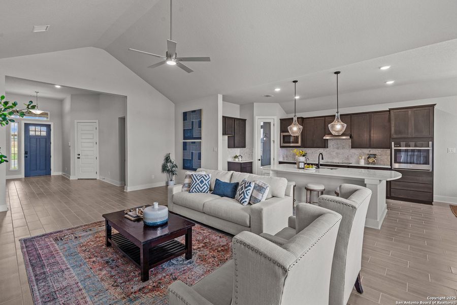 Furnished interior view inside a new home in Alsatian Oaks, Castroville (Image 10). Furnished interior view inside a new home in Alsatian Oaks, Castroville (Image 10).