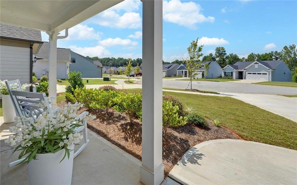 Exterior details and patio area of a home in , Hoschton (Image 4).
