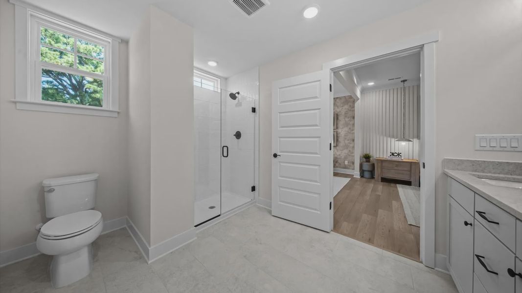 Furnished interior view inside a new home in Bayberry, Raleigh (Image 46). Furnished interior view inside a new home in Bayberry, Raleigh (Image 46).