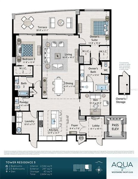 2D floor plan layout of this home in , Tampa, FL (Image 3).