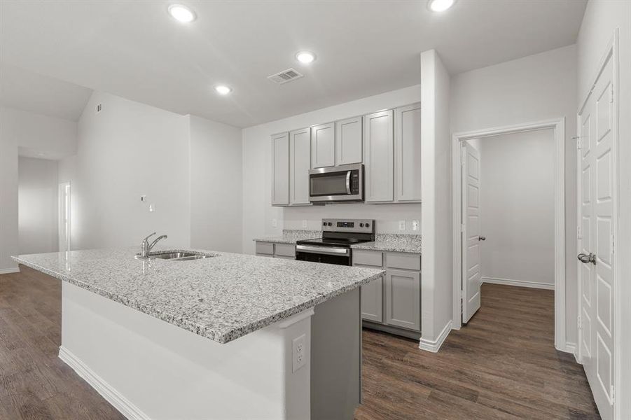 Furnished interior view inside a new home in Retreat at Fossil Creek, Fort Worth (Image 4). Furnished interior view inside a new home in Retreat at Fossil Creek, Fort Worth (Image 4).