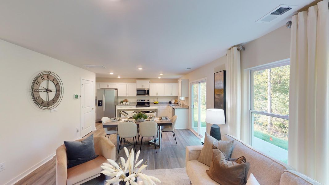 Furnished interior view inside a new home in Cardinal Creek, Charlotte (Image 10).