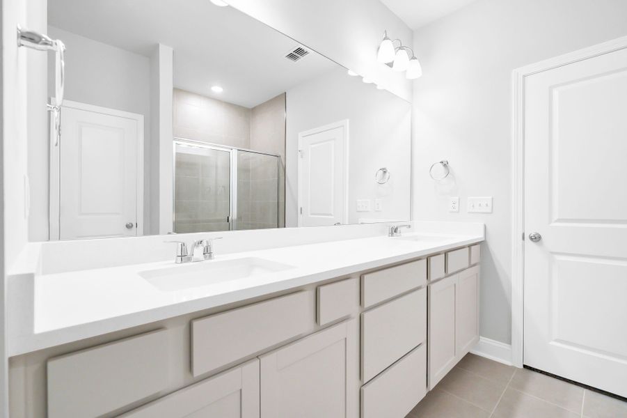 Furnished interior view inside a new home in Monroe Preserve, Chapin (Image 9).