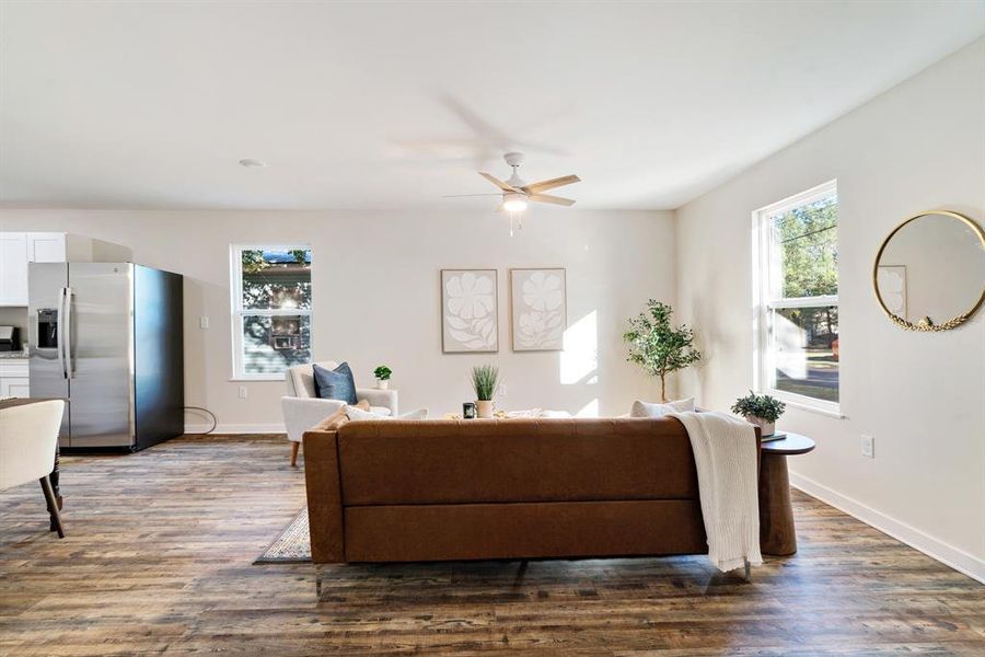 Furnished interior view inside a new home in , Paris (Image 6).