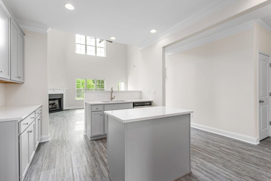Representative furnished interior of a home built from the Jamestown by Keystone Homes NC in Sullivans Reserve, Walkertown (Image 8).