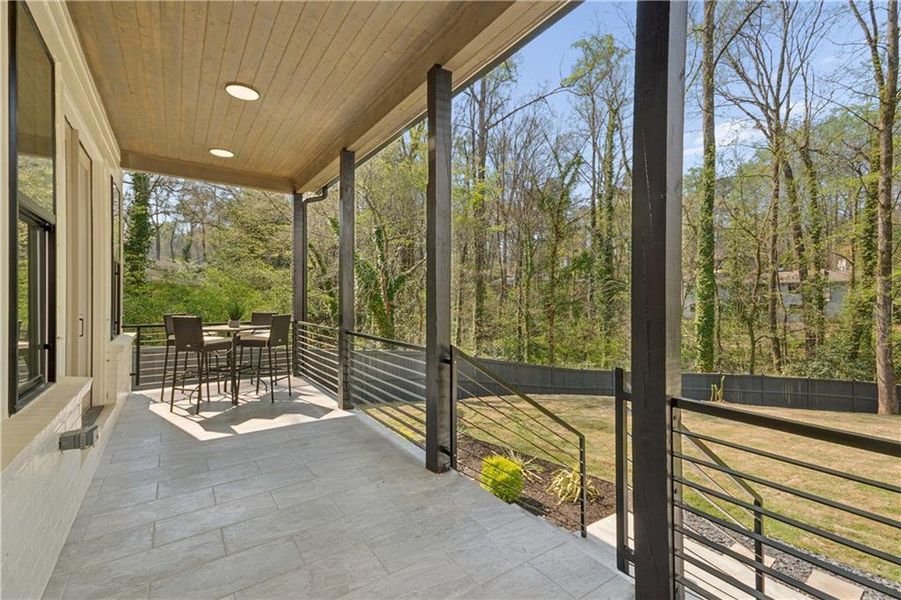 Exterior details and patio area of a home in , Atlanta (Image 4).