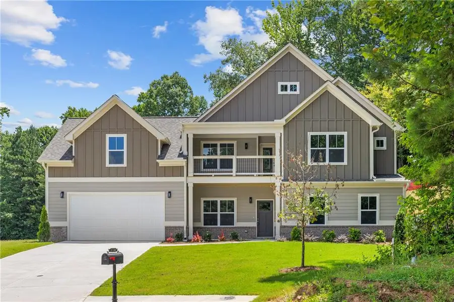Front exterior of a new home in , Atlanta, GA, highlighting curb appeal (Image 20). Front exterior of a new home in , Atlanta, GA, highlighting curb appeal (Image 20).